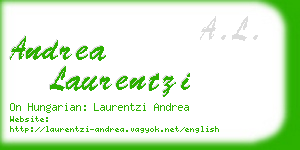 andrea laurentzi business card